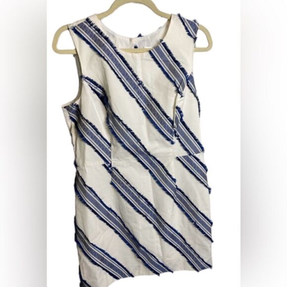 #700 MILLY Kendra Diagonal Mini Dress New with tags - Picture 4 of 12